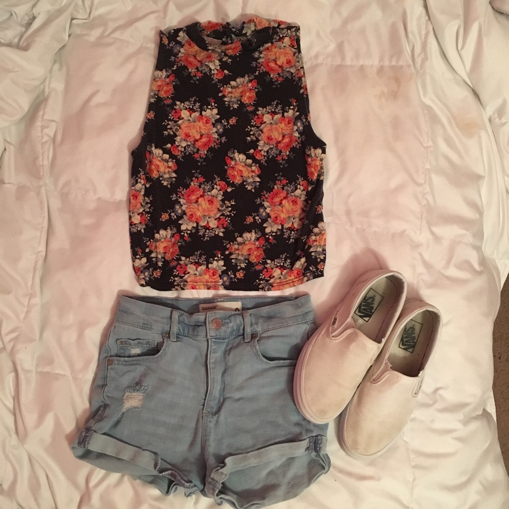 high neck tank top